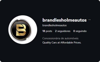 Perfil de Instagram da Brandlesholme autos